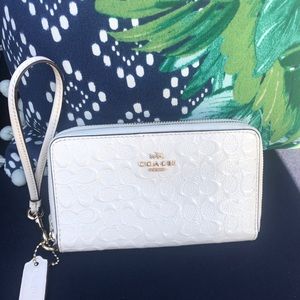 Coach wristlet small wallet